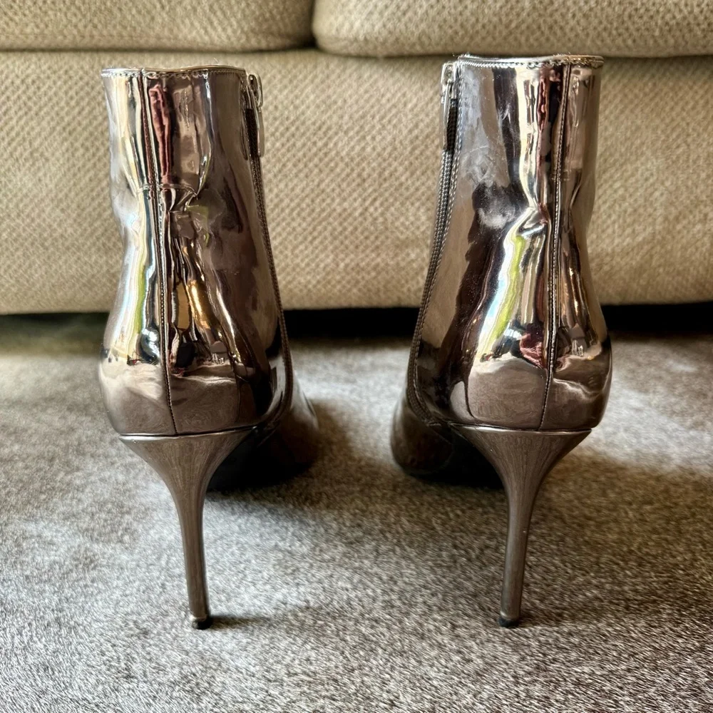 Metallic Silver Booties - Picture 8 of 16